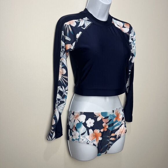 Floral Navy Women's Swim Set - Picture 4 of 7